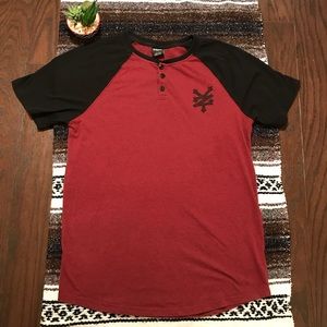 Zoo York Short Sleeve Baseball Tee w Buttons